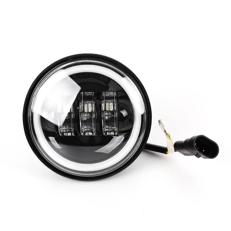 FARO DELANTERO DE MOTO ALED PARA HARLEY DAVIDSON 4.5' CON HALO - 30W