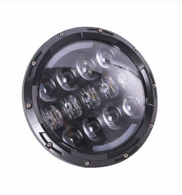 Faro LED anteriore 7 pollici abbagliante e anabbagliante per moto e auto, cromato