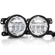 SET FARETTI LED ANTERIORI PER NEBBIA 30W - CROMATI -