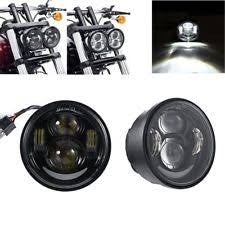 SET FARETTI A LED ANTERIORI  DA 4,65" - PER FAT BOB  - NERO -