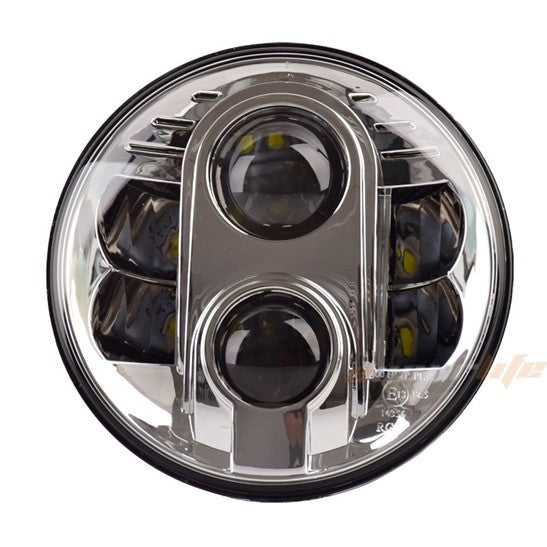 FARO LED 7"  ANTERIORE ABB./ANABB. - CROMATO  -