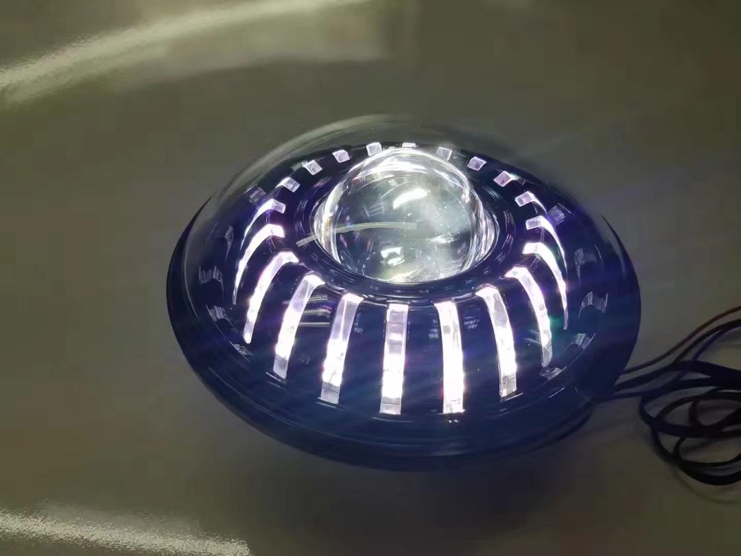 Faro LED anteriore 7" - iride - con posizione sfondo nero