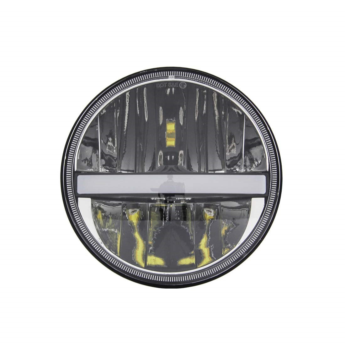 Faro LED anteriore 7" con indicatore di direzione -25W- nero