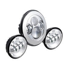SET FARETTI LED ANTERIORI PER NEBBIA 30W - CROMATI -
