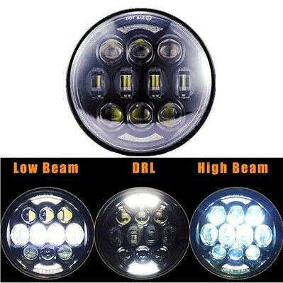 FARO LED 5,75" FLIPPER  ANTERIORE per motocicletta e auto - CROMATO