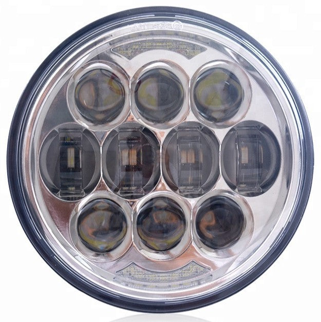 FARO LED 5,75" FLIPPER  ANTERIORE per motocicletta e auto - CROMATO