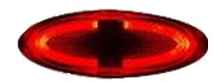 Luce LED di ingombro laterale, rossa