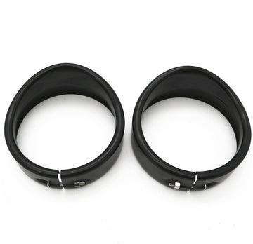 Set palpebre 4,5 pollici per faro LED moto, nere