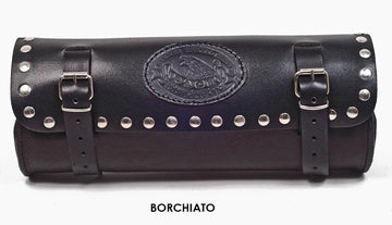 Rullone Pach grande porta attrezzi borchiato, nero