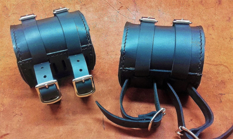 RULLO "PACH" IN CUOIO PORTA ATTREZZI MINI - 2 FIBBIE -