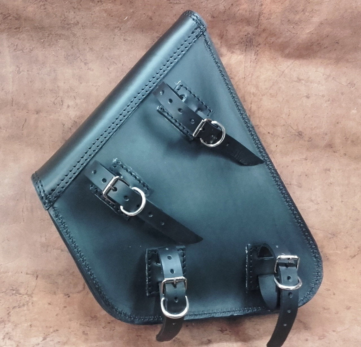 Borsa "pach" choppers laterale in cuoio - cognac – immagine 5