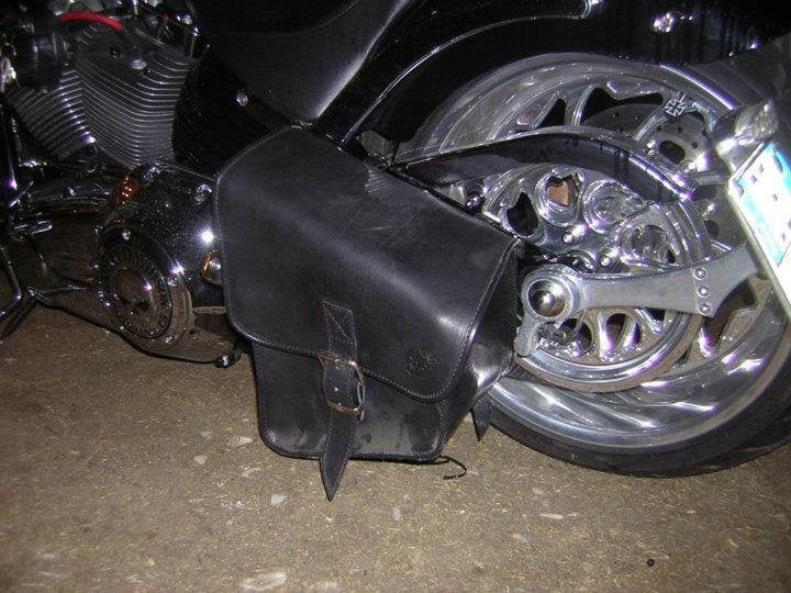 Borsa "pach" choppers in cuoio di toro - per moto HD – immagine 3