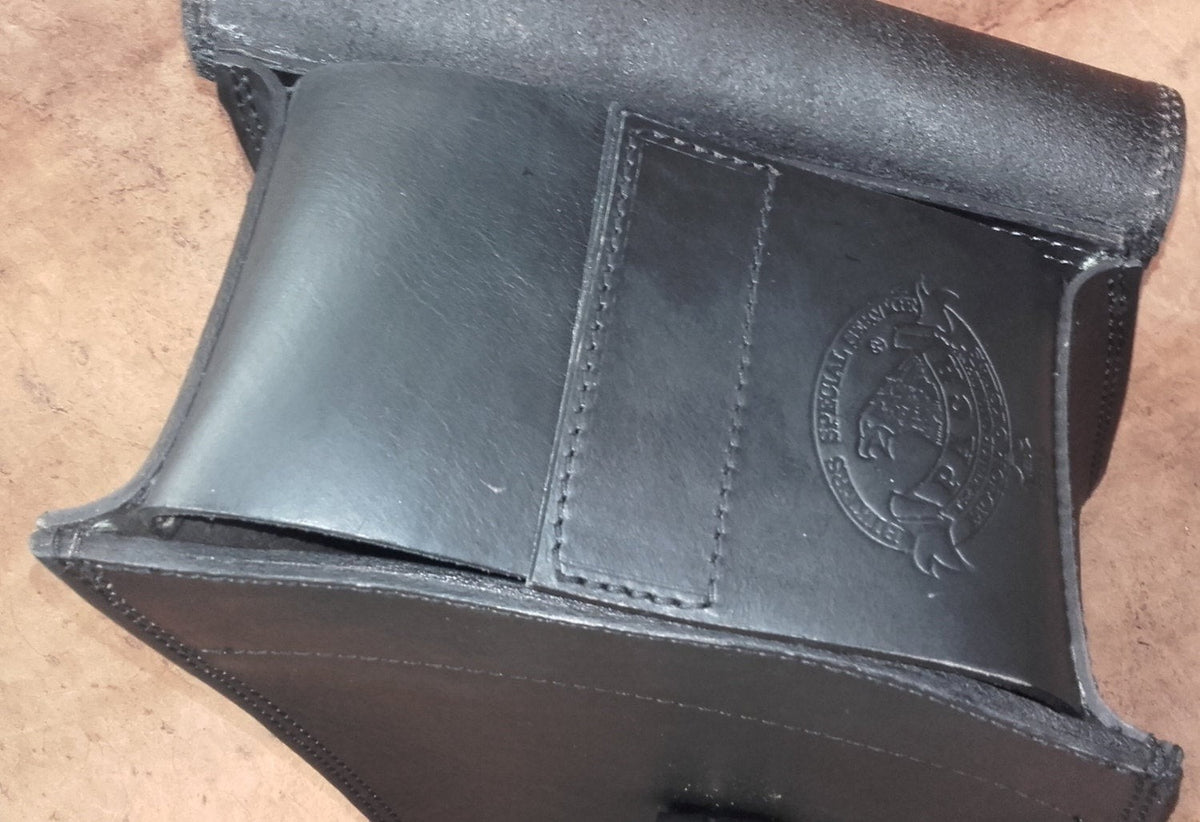 Borsa "pach" choppers in cuoio di toro - marrone invecchiato – immagine 6