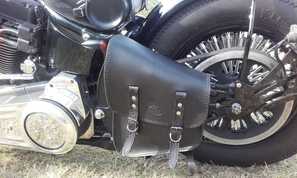 BORSA "PACH" CHOPPERS LATERALE HARLEY SOFTAIL - CUOIO - LATO SINISTRO -