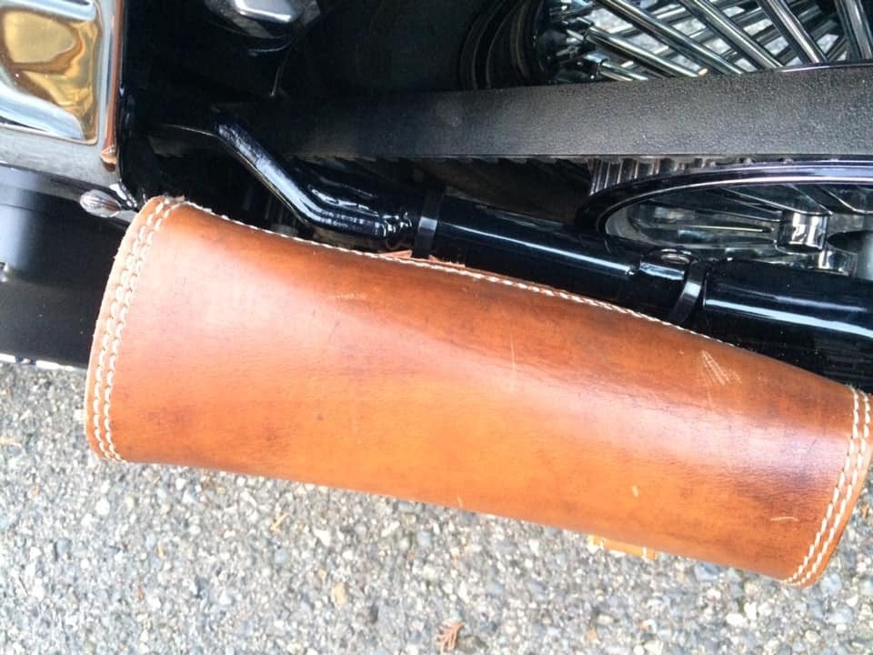 Borsa "pach" choppers laterale harley softail - cuoio - lato sinistro – immagine 7