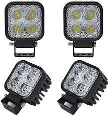 Faretto LED quadrato 12W per jeep wrangler