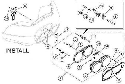 Doppio faro a LED anteriore per harley davidson road glide 2004-2013 – immagine 3