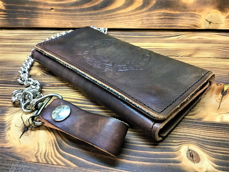 PORTAFOGLIO LINEA "PACH" UOMO BIKER WALLET-CRAZY CHOPPER-