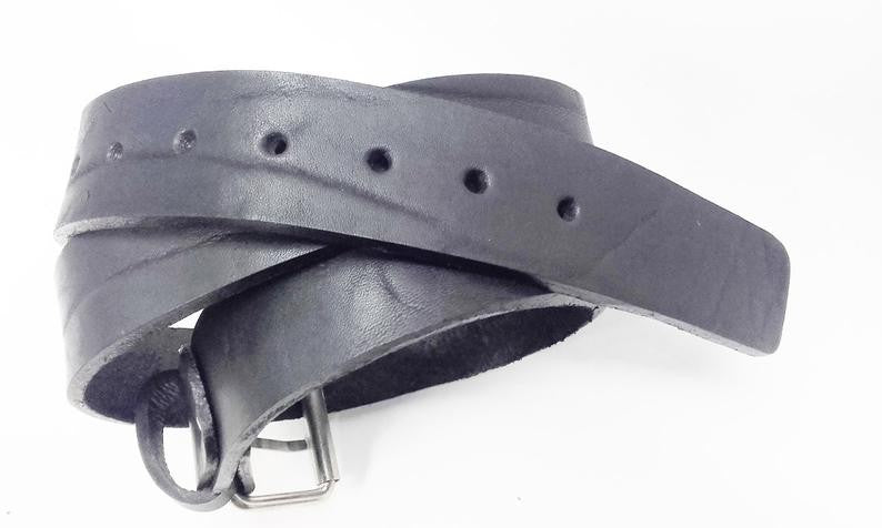 MEN'S "PACH" LINE BELT IN LEATHER