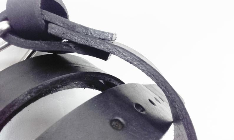 Cintura uomo linea "pach" in cuoio – immagine 3