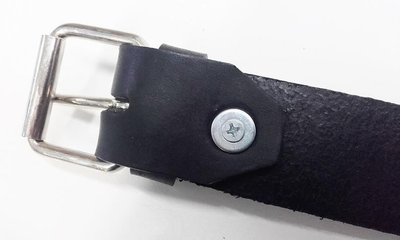 Cintura uomo linea "pach" in cuoio – immagine 4