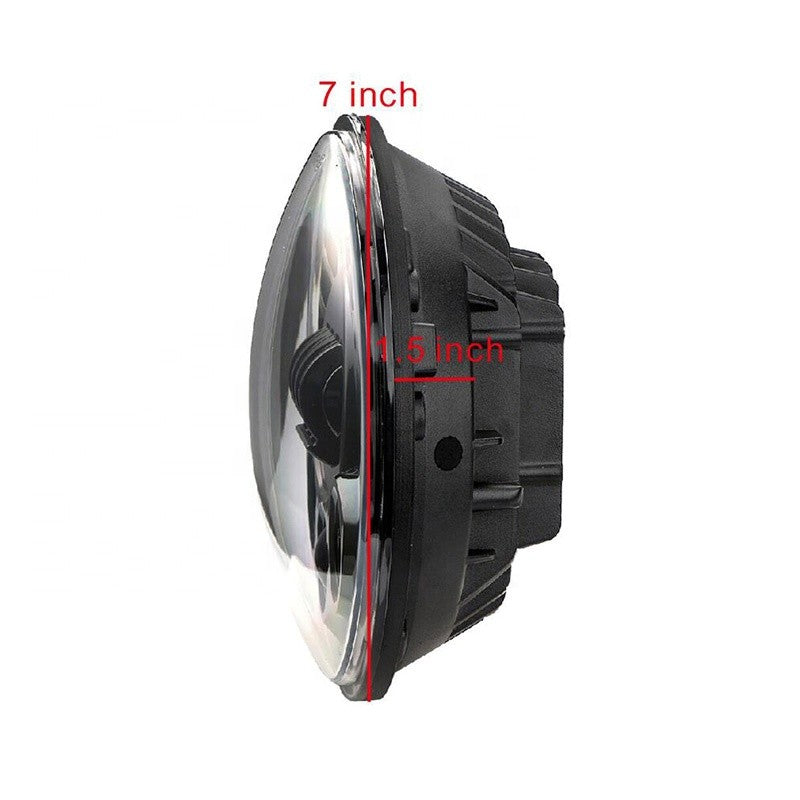 FARO LED ANTERIORE 7" CON SENSORE GRAVITAZIONALE - CROMATO -