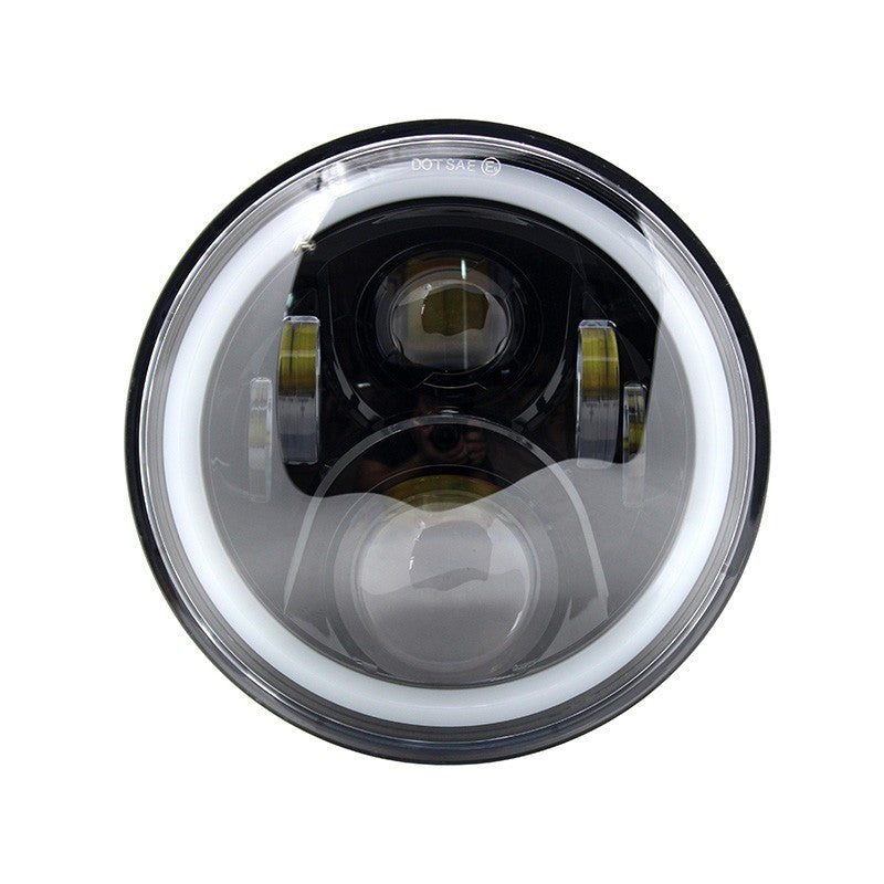 Faro anteriore 7" con halo attacco per honda