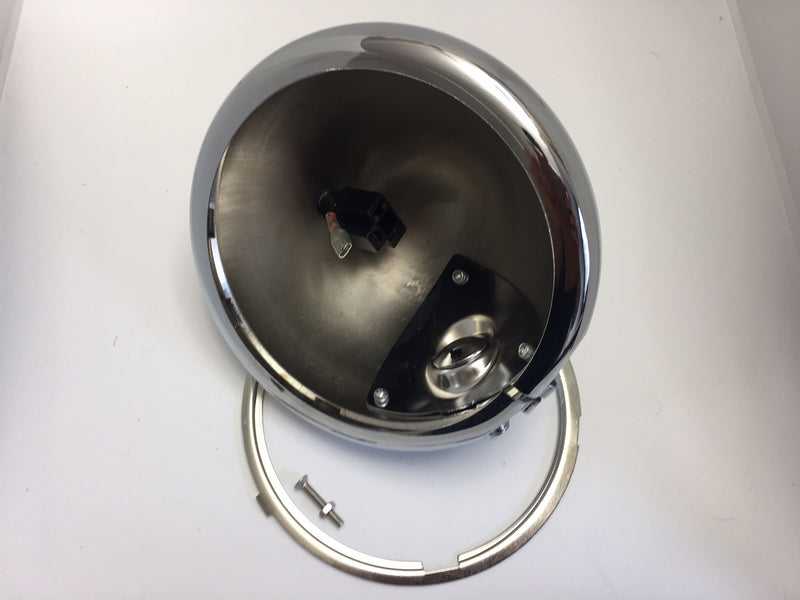 PORTAFARO IN METALLO PER MOTO - 5,6"- CROMATO