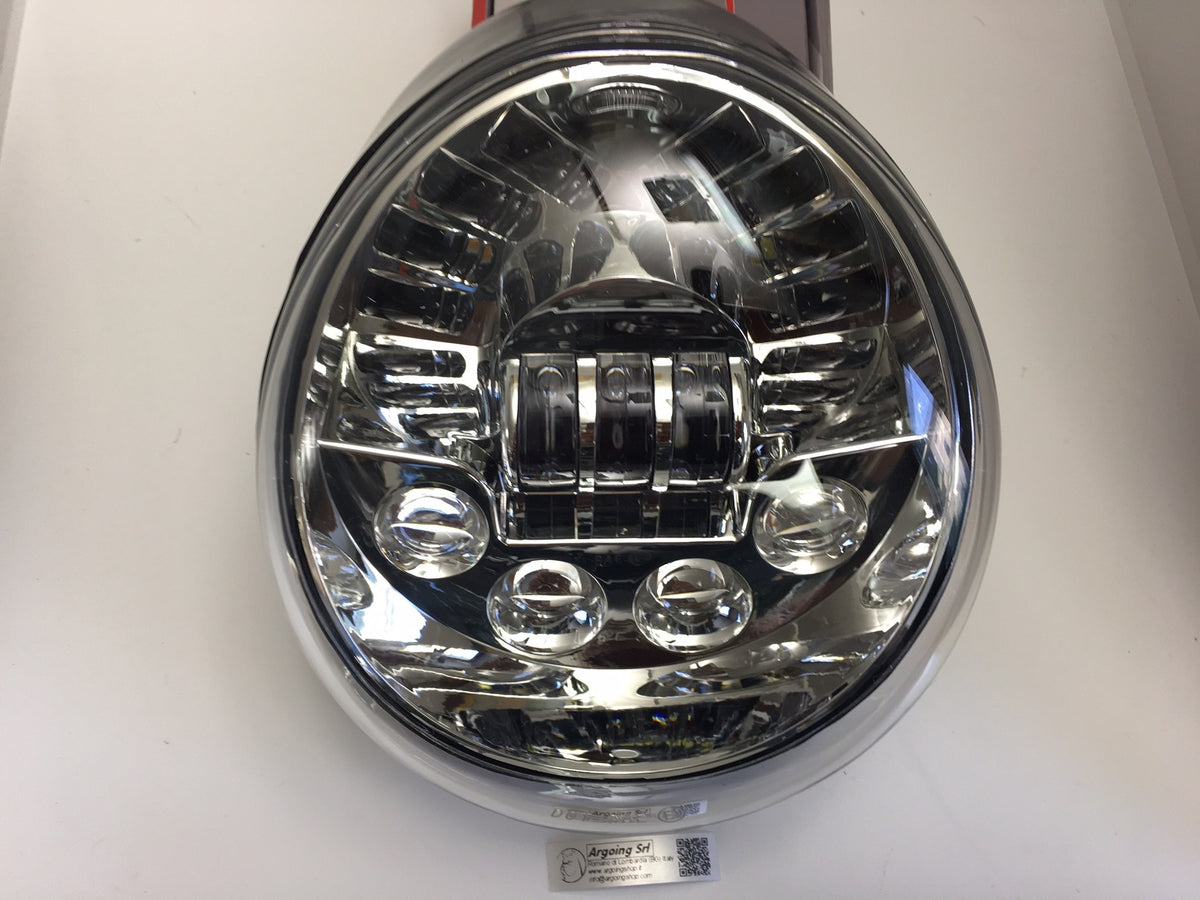 Faro LED anteriore per harley v/road - sfondo cromato - 50W – immagine 4