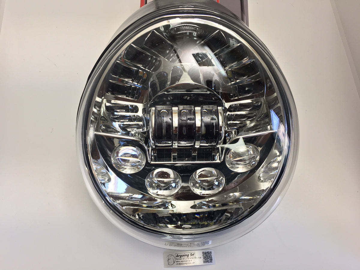 Faro LED anteriore per harley v/road - sfondo cromato - 50W