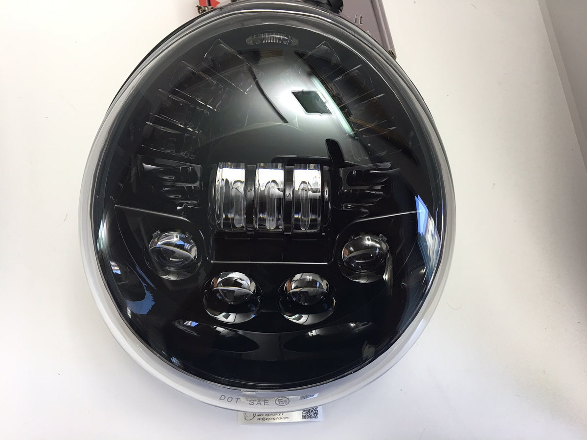 Faro LED anteriore per harley v/road - sfondo nero - 50W
