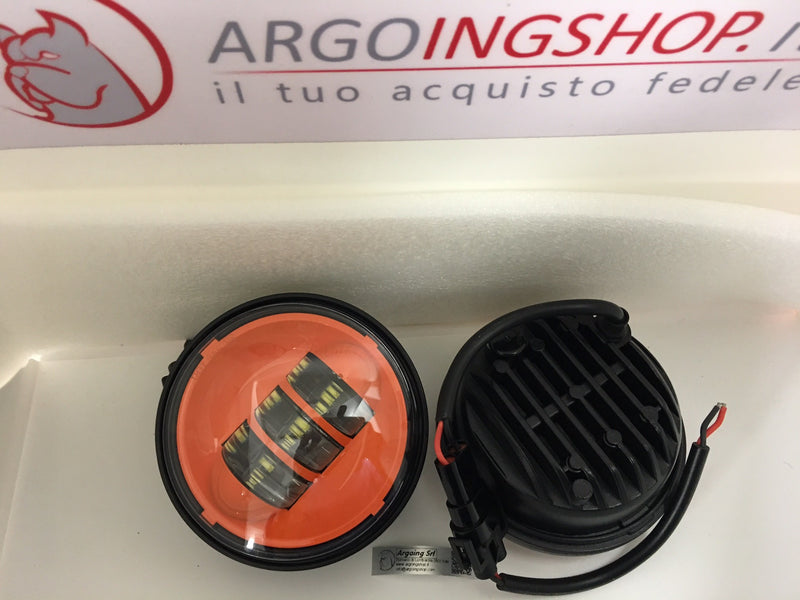 SET OF FRONT LED ANTI-FOG LIGHTS - 4.5" ORANGE -