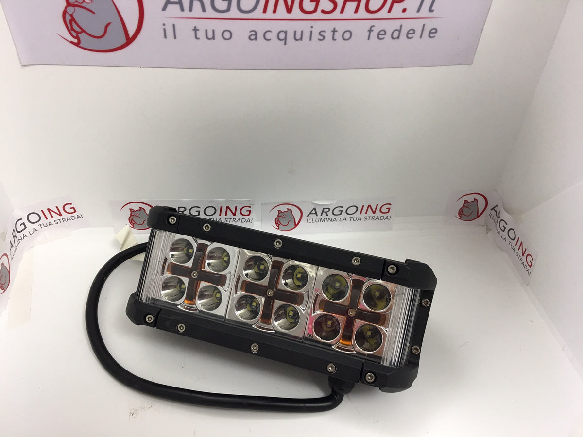 Barra LED per jeep disegno croce arancio
