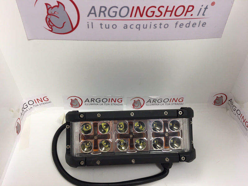 BARRA LED PER JEEP DISEGNO CROCE  ARANCIO
