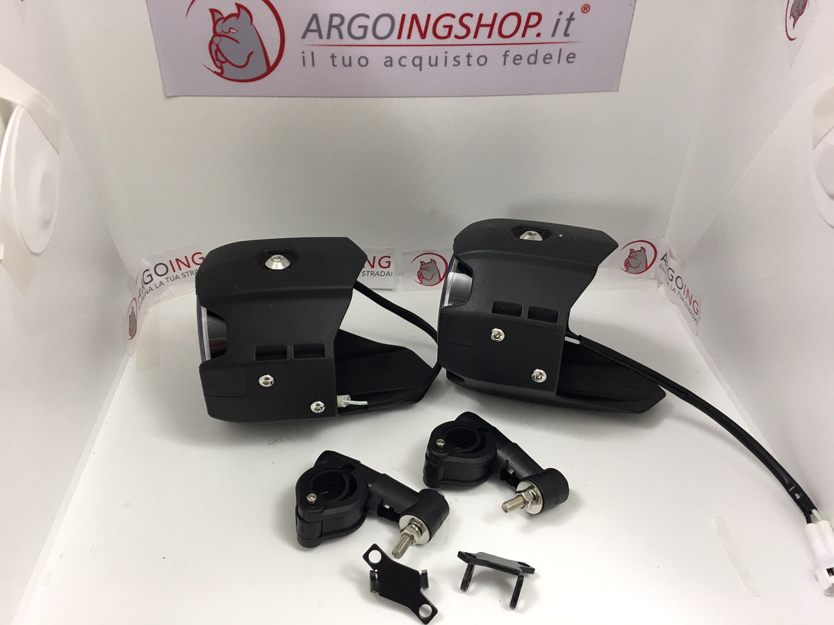 Set faretti ausiliari anteriori a LED 13W con braccio di supporto per kawasaki – immagine 2