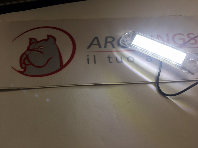 WHITE LED LIGHT RECTANGULAR SHAPE FOR CARS - TRUCKS - VANS