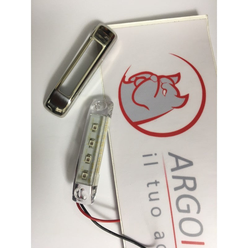 LUZ LED NARANJA FORMA RECTANGULAR PARA COCHES - CAMIONES - FURGONETAS