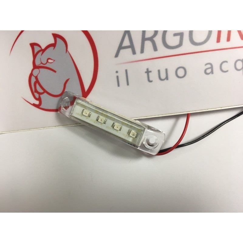 LUZ LED NARANJA FORMA RECTANGULAR PARA COCHES - CAMIONES - FURGONETAS