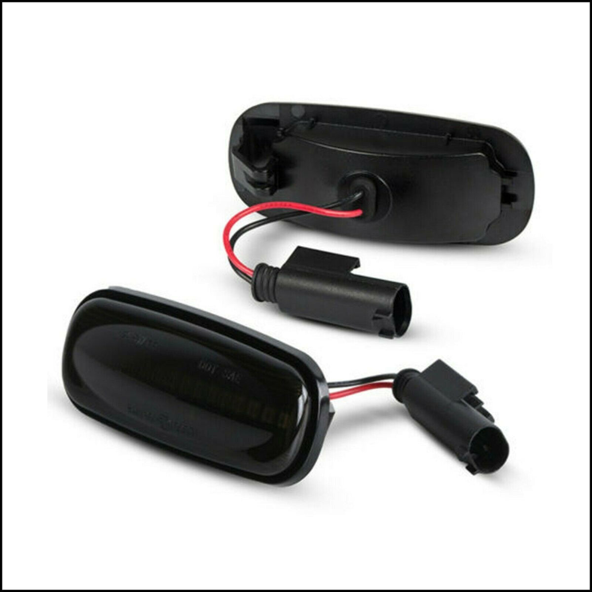 Kit Freccia Laterale a Led Per Land Rover Defender Freelander Discovery OEM XGB000030 XGB100310 - LENTE NERA – immagine 2