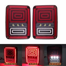 REAR LED LIGHT SET FOR JEEP WRANGLER POSITION-STOP-REVERSE