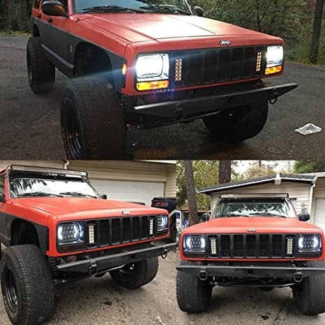 FARO LED RETTANGOLARE PER JEEP WRANGLER - GRAND CHEROKEE