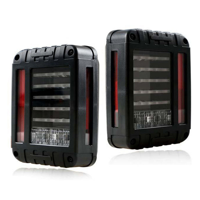 SET FARO LED RETTANGOLARE  di retromarcia per i Jeep wrangler JK/JKU indicatore di direzione con lente affumicata